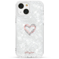 Etui KINGXBAR iPhone 13 Pro Max z kryształami Swarovskiego Epoxy białe