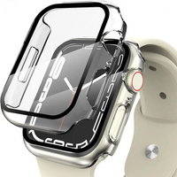 Tech-Protect etui do Apple Watch 7/8/9 45mm z wbudowanym szkłem ochronnym clear