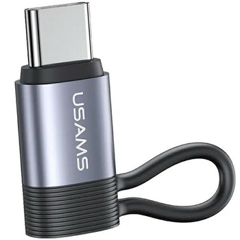 Usams adapter z lightning do ucb C 30W stalowy