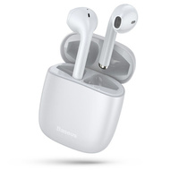 Baseus słuchawki bezprzewodowe bluetooth 5.0 W04 Pro TWS białe