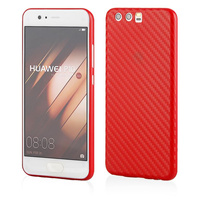 Etui CARBON Huawei P8 Lite 2017 /P9 Lite 2017 czerwone