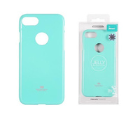 Etui Mercury Jelly iPhone 8 miętowe z wycięciem na logo