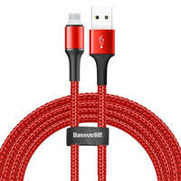 Baseus kabel Halo iPhone - Lightning 2m 1.5A czerwony z podświetleniem led
