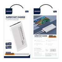Sendem Power Bank 10000mAh QC + PD 22.5W biały