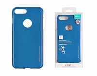 Etui Mercury i-Jelly iPhone 6 4,7" niebieskie / bez wycięcia na logo