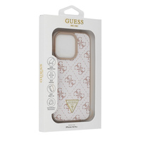 Etui Guess iPhone 16 6.1" biały New 4G Triangle GUHCP16SPG4GPH