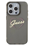 Etui Guess iPhone 16 6.1" czarny IML Heart GUHCP16SHCHGSPK