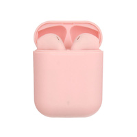 Słuchawki BT TWS i12 + power bank różowy