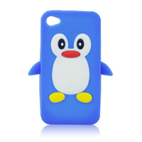 Futerał silikonowy 3D Samsung i9300 S3 Pingwin niebieski