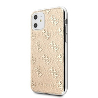 Etui Guess iPhone 11 złoty hard case 4G Glitter GUHCN61PCU4GLGO