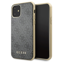 Etui Guess iPhone 11 szary hard case 4G Collection GUHCN614GG