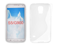 Futerał Back Case Samsung Galaxy S5 wzór S transparent