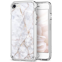 Spigen Ultra Hybrid 2 iPhone 7/8 marble carrara white
