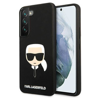 Etui Karl Lagerfeld Samsung S22 hard case czarny Silicone Karl`s Head KLHCS22SSLKHBK