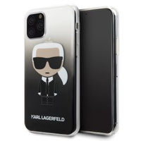 Etui Karl Lagerfeld iPhone 11 Pro czarny Gradient Iconic Karl KLHCN58TRDFKBK