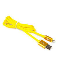 Kabel USB iPhone 6 silikonowy żółty 100cm eXtreme style