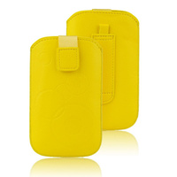 Futerał Deko - Samsung i9300 Galaxy S3 i9500 S4 Core i8260 żółty / rozmiar 13