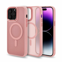 Etui Frosted z MagSafe iPhone 17 Pro Max różowe