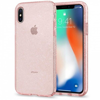 Spigen Liquid Crystal iPhone X glitter rose