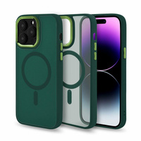Etui Frosted z MagSafe iPhone 17 zielone