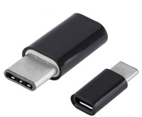 Adapter ładowania micro usb - Typ C Samsung czarny GH98-40218A/EE-GN930BB