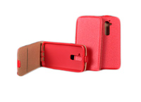 Kabura pionowa SLIM Flexi Samsung Core + G350 czerwona
