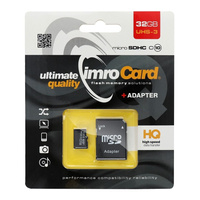 Karta Micro 32GB Imro cl.10 z adapterem UHS 3 100MB/s