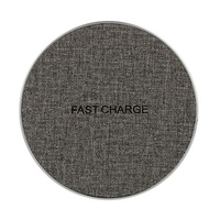Ładowarka indukcyjna QI Fast Charge FC02 szara / min.2A