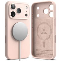 Ringke Silicone z magsafe iPhone 17 Pro Max pink sand