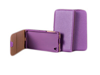 Kabura pionowa SLIM Flexi Sony Xperia M4 Aqua fioletowa