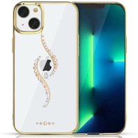 Etui KINGXBAR iPhone 13 Pro z kryształami Swarovskiego Sky złote