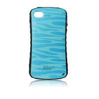 Etui Blun iPhone 4 niebieskie - fala