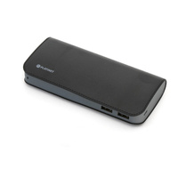 Power Bank Platinet skórzany 15000mAh czarny quick charge 3.0 polymer 2.4A