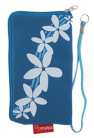 Saszetka Mobo kwiatek niebiesko – błękitny