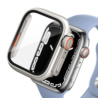 Tech-Protect etui do Apple Watch 10 46mm z wbudowanym szkłem ochronnym titanium/orange