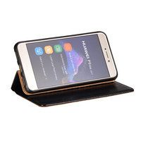 Kabura book SPECIAL Samsung J6 2018 czarna prawdziwa skóra