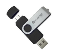 Pendrive Platinet 16gb + microUSB czarny usb 2.0 BX-Depo