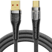 Rock Z21 kabel usb - Typ C 120cm 6A Vooc czarny