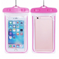 Futerał wodoodporny Glow 4,8-5,8" 175x105mm różowy