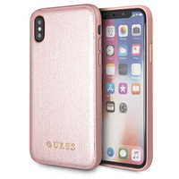 Etui Guess iPhone X / XS różowo-złoty hard case Iridescent GUHCPXIGLRG