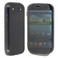 Jelly case ultra Samsung i9300 S3 czarny transp.