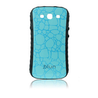 Etui Blun Samsung S3 i9300 niebieskie - kamień