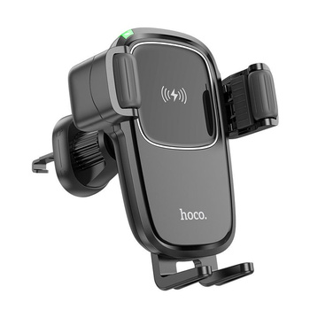 Uchwyt samochodowy Hoco HW01 Pro z ładowaniem bezprzewodowym 15W montowany do wlotu powietrza