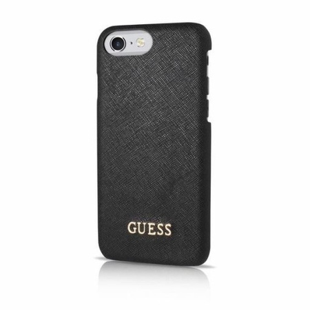 Etui Guess iPhone 7/8 czarne hard case Saffiano GUHCP7TBK