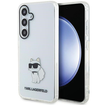 Etui Karl Lagerfeld Samsung S24+ Plus transparent hard case IML Choupette KLHCS24MHNCHTCT