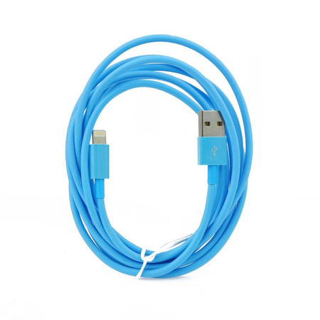 Kabel iPhone 5/6 2metry niebieski iOS8.4