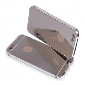 Bumper Mirror Samsung S6 Edge srebrny