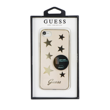 Etui Guess iPhone 7/8 beżowe GUHCP7STABE
