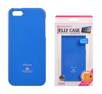 Etui Mercury Jelly iPhone 5 niebieski