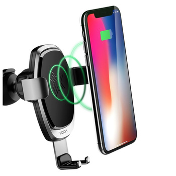 Rock uchwyt samochodowy z indukcją Gravity mocowany na kokpit + szyba / Quick Charge 3.0 o mocy 5W / 7,5W / 10W
